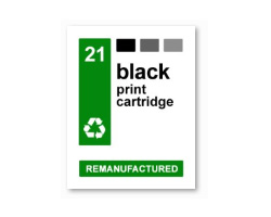 InkJet Labels, Klebeetiketten für HP 21 black, wasserfest InkJet Labels, Klebeetiketten für HP 21 black, wasserfest