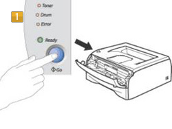 Brother TN-2220, HL-2240 - Trommel reset