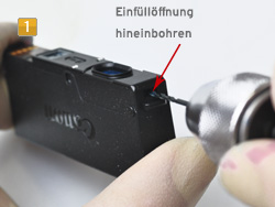 Canon PGI-550, CLI 551 drill a filler opening