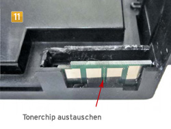 Samsung CLT-K 5082 S/ELS - Tonerchip austauschen