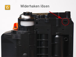 Samsung MLT-D 103 - Widerhaken lösen