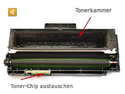 Samsung SCX-D 4200 A/ELS - Toner Chip tauschen