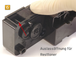 Samsung SCX-5312 D6/ELS - Resttonerbehälter entleeren