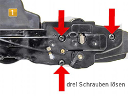 Samsung SCX-5635, SCX-5835, SCX-5935 drei Schrauben lösen Samsung MLT-D 2082 S/ELS - Nachfüllanleitung
