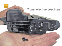 Samsung SCX-5635, SCX-5835, SCX-5935 Trommelachse beachten Samsung MLT-D 2082 S/ELS - Refillinstruction