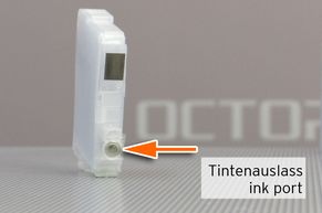 ink port on alternative refillable replacing Epson 502