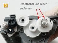 Brother TN-3380, HL-5450, HL-6180 - Resethebel entfernen Brother HL-5450, HL-6180 - Toner nachfüllen
