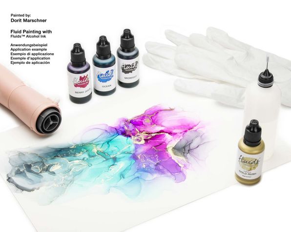 Beginners Alcohol Ink Art Kit, Alcohol Ink Art Supplies