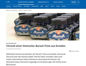 Barock-Tinte aus Dresden Barock-Tinte aus Dresden