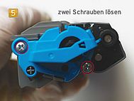 Brother TN-241, TN-245, HL-3140, HL-3170 zwei Schrauben lösen Brother HL-3140 - Resethebel einbauen