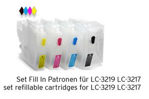 [Translate to Englisch:] Set Fill In Patronen alternative zu LC-3219 LC-3217