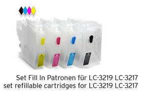 [Translate to Italienisch:] Set Fill In Patronen alternative zu LC-3219 LC-3217