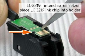 Replace chip Brother LC-3219