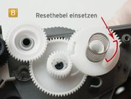 Brother TN-3380, HL-5450, HL-6180 - Resethebel einsetzen Brother HL-5450, HL-6180 - Toner nachfüllen