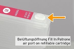 air port on refillable cartridge Epson 29