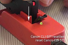 Canon CLI-571 resetten