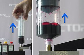 Create negative pressure inside the CLI-571