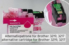 Alternative inkjet cartridge replacing Brother LC3219 or LC3217