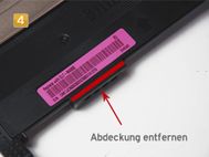 Samsung CLP-360, CLX-3300 - obere Kante entfernen Samsung CLT-K 406 S/ELS - Toner Nachfüllanleitung