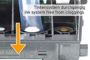 Sistema d’inchiostro senza ostruzioni