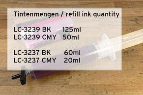 refill ink quantity for LC-237 LC-3239