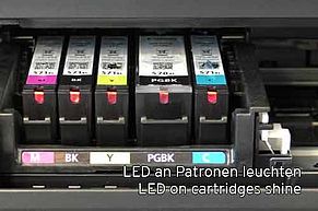 LED an Patronen leuchten