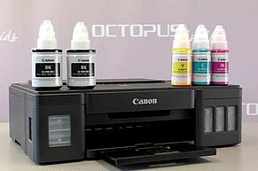 Canon Pixma G1500, G2500, G3500, G4500 plus GI-590 ink bottles