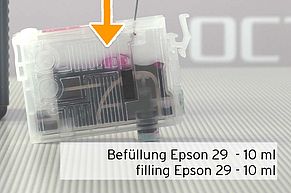 [Translate to Englisch:] Menge Nachfülltinte passend für Epson 29