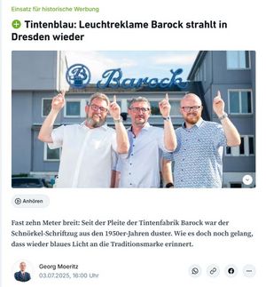 Sächsische Zeitung: Barock strahlt wieder! Sächsische Zeitung: Barock strahlt wieder!