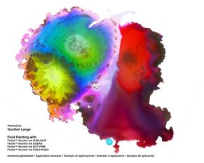 Faszinierendes Farbspiel mit Alcohol Inks