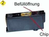 Lexmark 100 A, 100 XLA filler opening