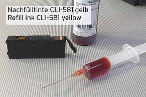 Refilltinte Canon CLI-581 Tintenpatrone in Spritze