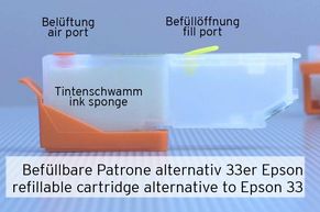 Befüllbare Patrone alternativ zu epson 33