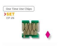 : Einmal-Chip (kein OEM) : Einmal-Chip (kein OEM) für Epson 26 Tintenpatronen magenta