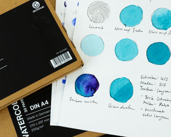 Carta da acquerello e da disegno Octopus, 200g, 30 fogli