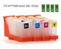 Set Fill In Patronen für Primera LX 900 mit Einmalchips
