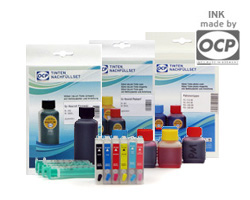 Refillable Cartridges (Kit) T0801, T0806 with Refill Kits (non-OEM) for Epson