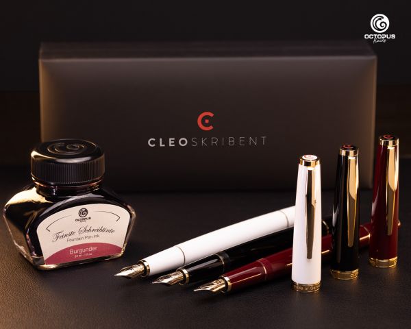 Cleo Skribent Classic Oro Penna stilografica a cartuccia, nero, pennino M