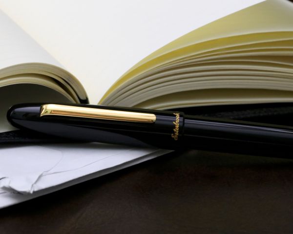 Esterbrook Estie Ebony Gold Trim Penna Stilografica