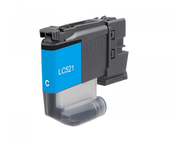 Compatible printer cartridge for Brother LC-521C Cyan