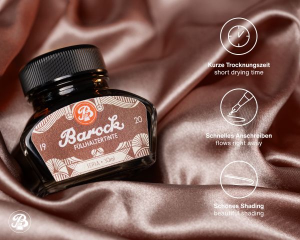 Barock 1920 writing ink, fountain pen ink in 30 ml jar
