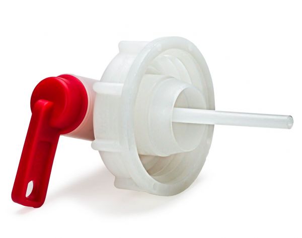 Tap, Valve for canister with 51mm opening, red, nature