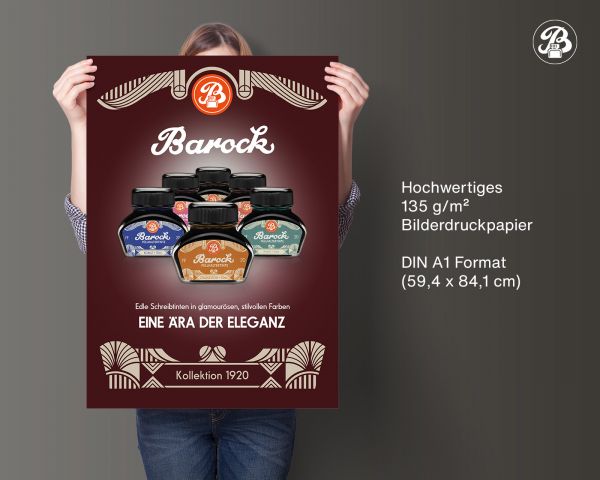 Poster A1 "Barock 1920" auf 135g/m² Bilderdruckpapier