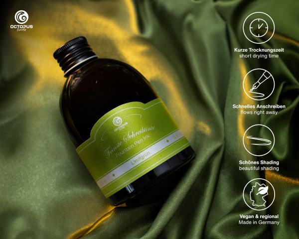 Füllhaltertinte, Schreibtinte für Füllhalter, Füllertinte Lindgrün