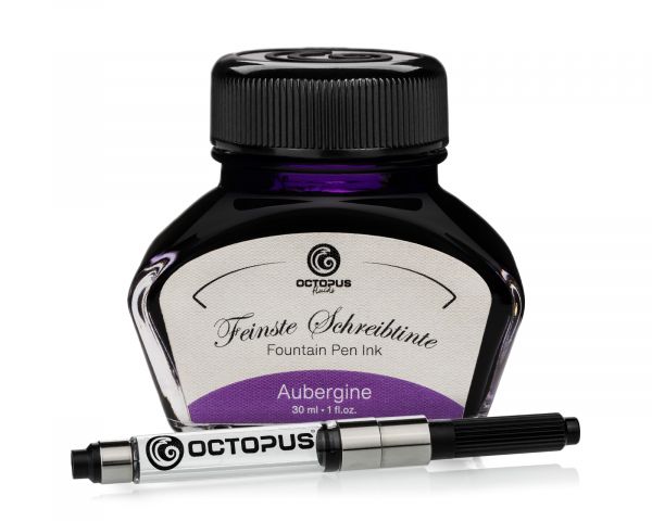Fountain pen ink including converter, Writing ink for fountain pen, Aubergine