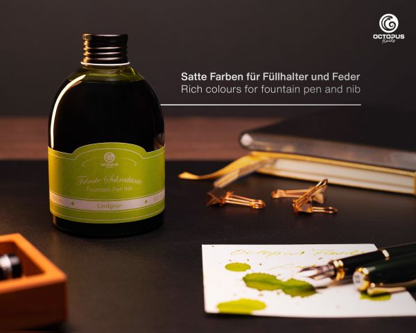 Füllhaltertinte, Schreibtinte für Füllhalter, Füllertinte Lindgrün