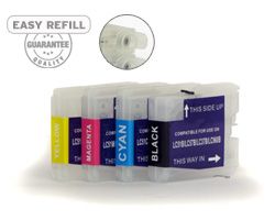 Refillable Ink cartridges compatible with Brother LC-51, LC-57, LC-37, LC-1000 (kit)