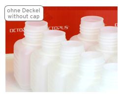 Plastic bottle 50ml, empty, for refill-sets 10 pcs. with caps