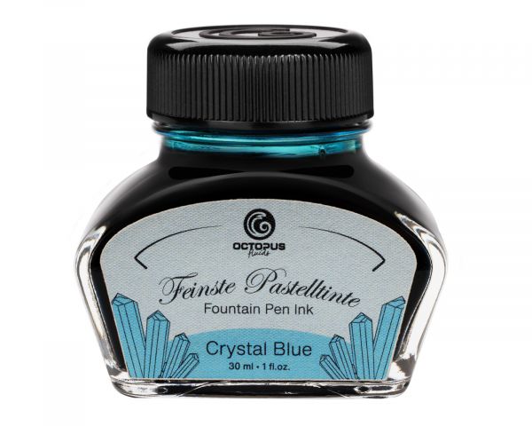Füllhaltertinte, Schreibtinte für Füllhalter, Füllertinte Pastell Blau "Crystal Blue"