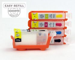 Refillable Ink Cartridges for Canon PGI-525, CLI-526 without Reset Chip